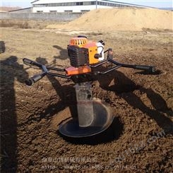 手提式40公分直径树苗栽种挖坑机 双人操作冻土层挖坑机