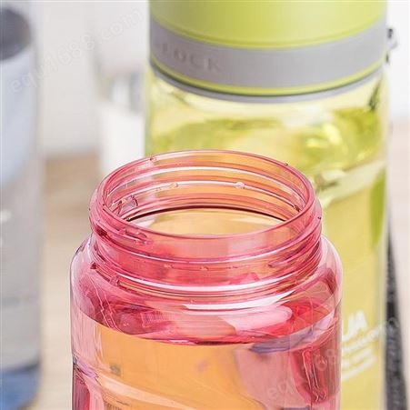 乐扣乐扣（LOCKLOCK） 创意水杯夏季户外运动水杯男女学生水杯透明塑料水瓶大容量便携随手杯