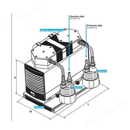 供应 德国 凯恩孚 KNF SR820 抗强化学腐蚀真空系统 小型真空泵 进口真空泵 实验室真空泵 台式真空泵