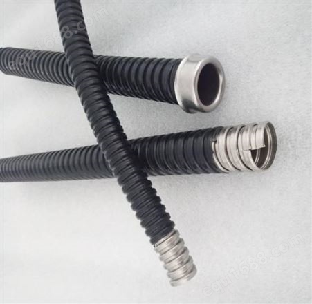 电路维护电机进线包塑金属软管 32灰色穿线软管防水阻燃