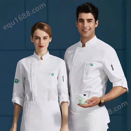 白银武威厨师服 饭店厨师服定制 设计定制印logo