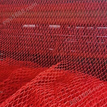 建筑工地安全红色尼龙编织网 篮球足球体育场防护围网