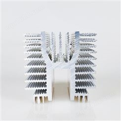 新思特工业铝材厂家 电焊机变频散热器 电阻散热器挤压切割
