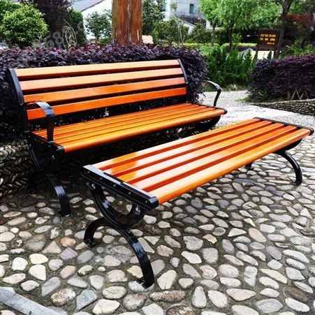 公园靠背座椅;防腐塑木休闲椅;广场园林双人长椅;创意不锈钢长条凳