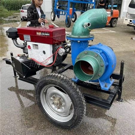 柴油12寸大流量抽水泵 鱼池排水抗洪抽水泵 柴油机8寸灌溉泵