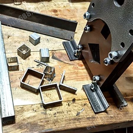 新品小型便捷式液压方管切断机 百瑞达角铁角钢切断机 电动液压方管切断机
