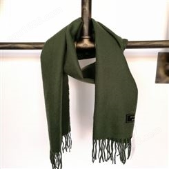 优质围巾工艺 可定制围巾 军绿色围巾按需定制
