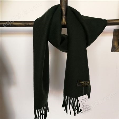 优质围巾工艺 可定制围巾 军绿色围巾按需定制