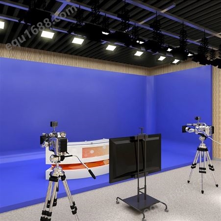 真三维虚拟演播室系统  舞台灯光装修 直播间隔音装修 蓝箱搭建方案