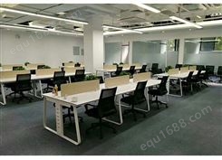 赣州办公家具简约屏风办公桌2/4/6人位职员办公桌公司电脑桌椅组合培训桌