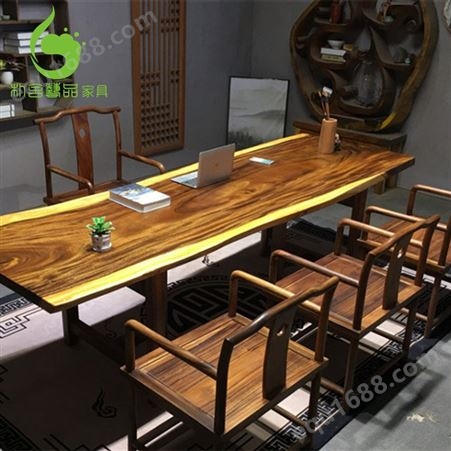 全新定制茶桌椅组合 功夫茶台桌套装 家用实木茶几 简约现代新中式禅意泡茶桌